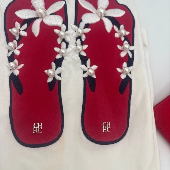 Carolina Herrera Red and White Skirt Set - Picture 4 of 16